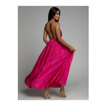 Ružové dlhé saténové šaty-268197-06
