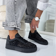Čierne tenisky s kamienkami-324900-03