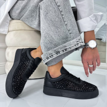 Čierne tenisky s kamienkami-324900-03