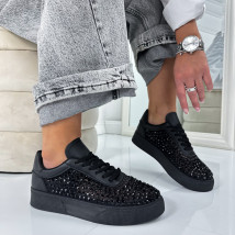 Čierne tenisky s kamienkami-324900-03
