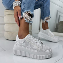 Biele čipkované tenisky-324963-02