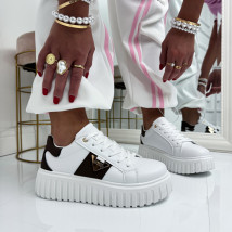 Bielo-hnedé tenisky-326511-015