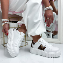 Bielo-hnedé tenisky-326511-015