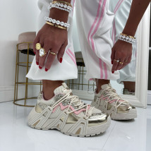 Béžovo-zlaté tenisky-324872-06