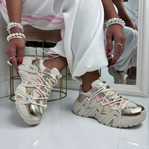 Béžovo-zlaté tenisky-324872-06