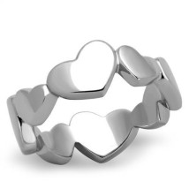 Dámsky oceľový prsteň srdce-315153-08