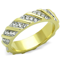 Dámsky oceľový prsteň pozlátený-315095-05
