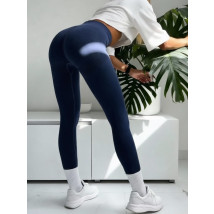 Tmavomodré double push-up legíny-324646-019