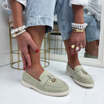 Svetlozelené semišové mokasíny-326343-02