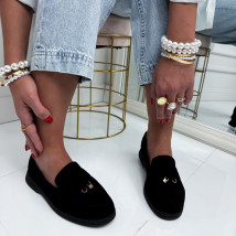 Čierne semišové mokasíny-326329-03