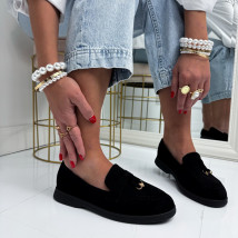 Čierne semišové mokasíny-326329-03