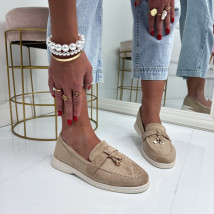 Svetlohnedé semišové mokasíny-326350-04