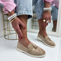 Svetlohnedé semišové mokasíny-326350-04