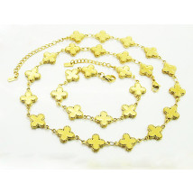 Dámska oceľová súprava pozlátená Olivia-322242-04