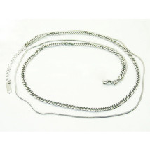 Dámsky oceľový náhrdelník dvojity-304154-04