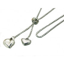 Oceľový náhrdelník srdiečko-205575-01