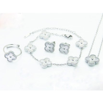 Dámska oceľová súprava s prsteňom Olivia-322226-01