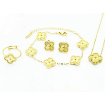 Dámska oceľová súprava s prsteňom Olivia-322227-02