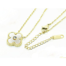 Dámsky oceľový pozlátený náhrdelník-281880-011