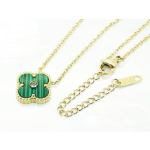 Dámsky oceľový pozlátený náhrdelník-281879-010