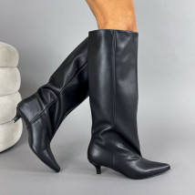 Čierne vysoké čižmy-323628-019