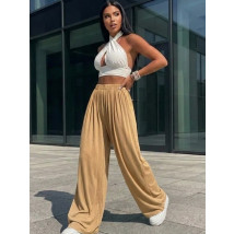 Tmavobéžové široké nohavice-317841-04