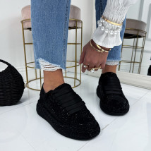 Čierne trblietavé tenisky-326065-02