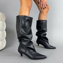 Čierne vysoké čižmy-323628-019