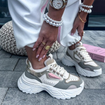 Béžovo-zelené tenisky-327510-04