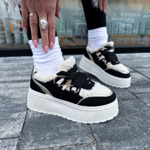 Čierne zatepelené tenisky-323586-02