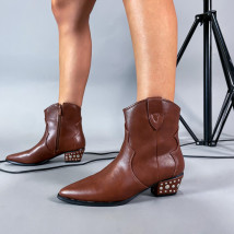 Hnedé kotníkové čižmy-273049-02