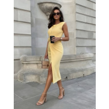 Žlté šaty so sponou-326645-01