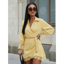 Žlté šaty s čipkou-326586-01