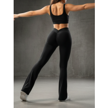 Čierne zvonové push-up legíny-324631-02