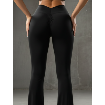 Čierne zvonové push-up legíny-324631-02