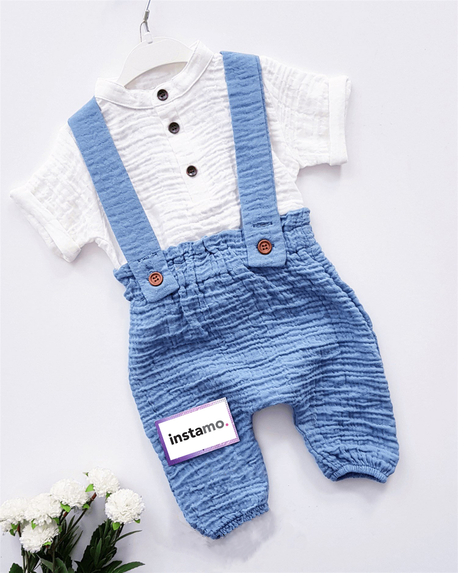 Modro-biela dvojdielna súprava