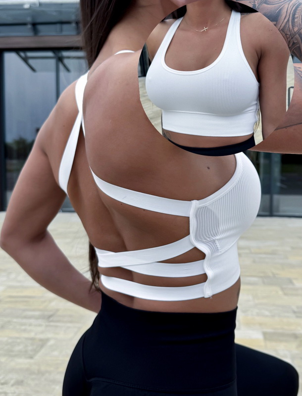 Biela športová podprsenka