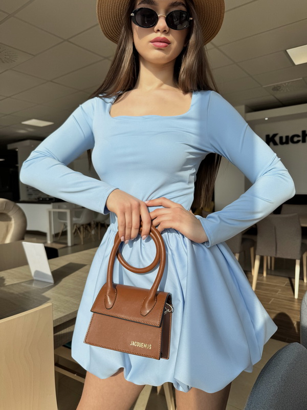 Svetlomodré  PUFFY šaty