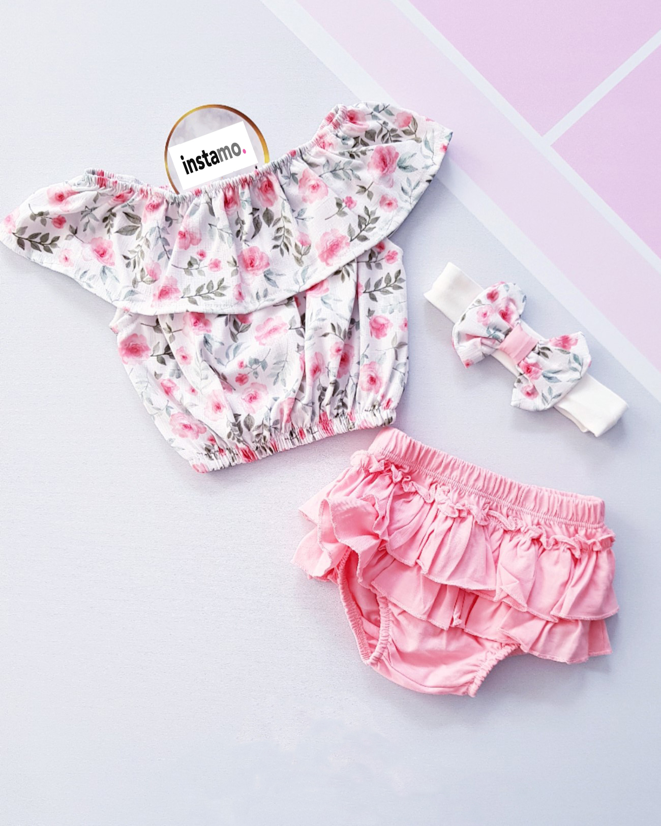 Kvetinková letná súprava s čelenkou