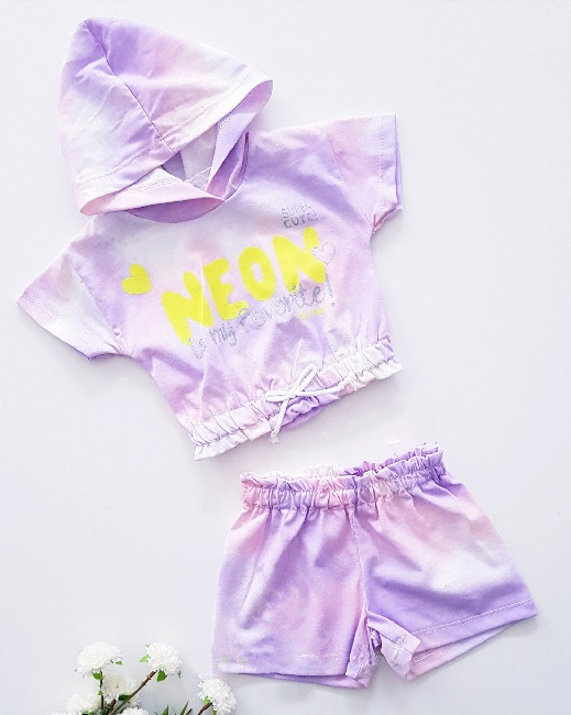 Fialová letná súprava