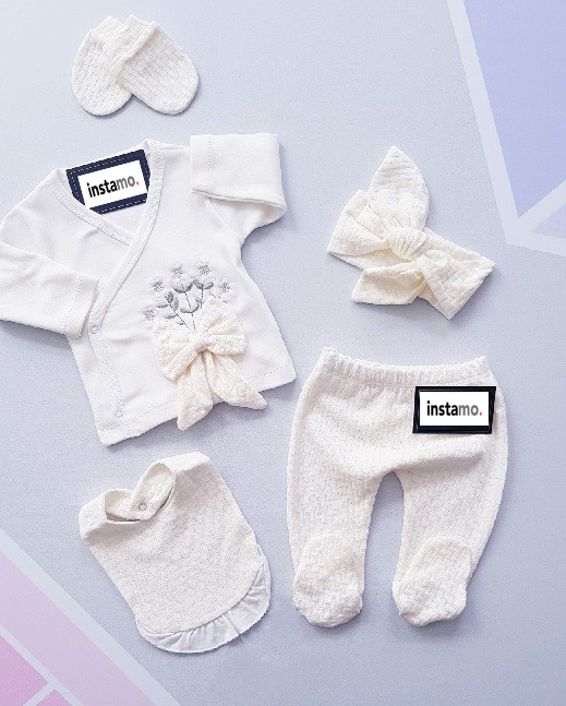 Päťdielna biela súprava