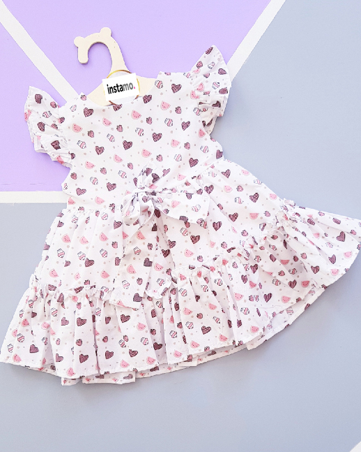 Letné vzorované šaty Cupcake