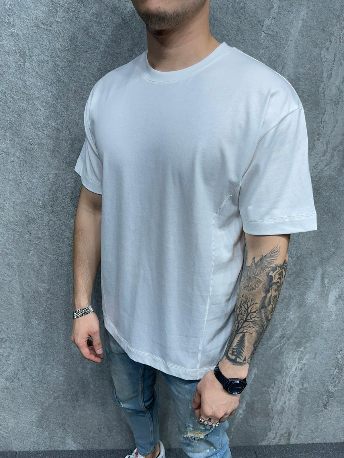 Biele bavlnené tričko