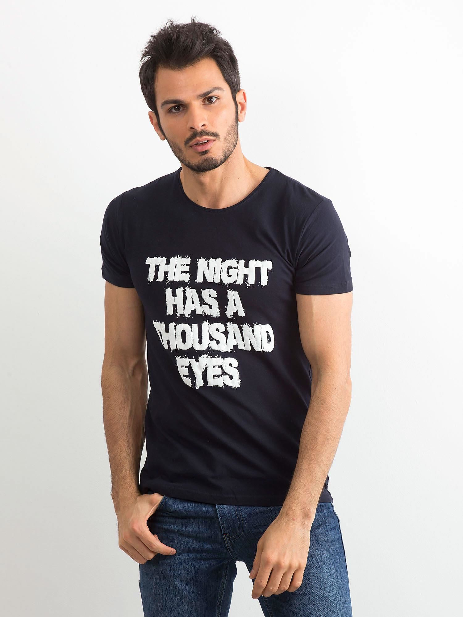 Čierne  bavlnené tričko