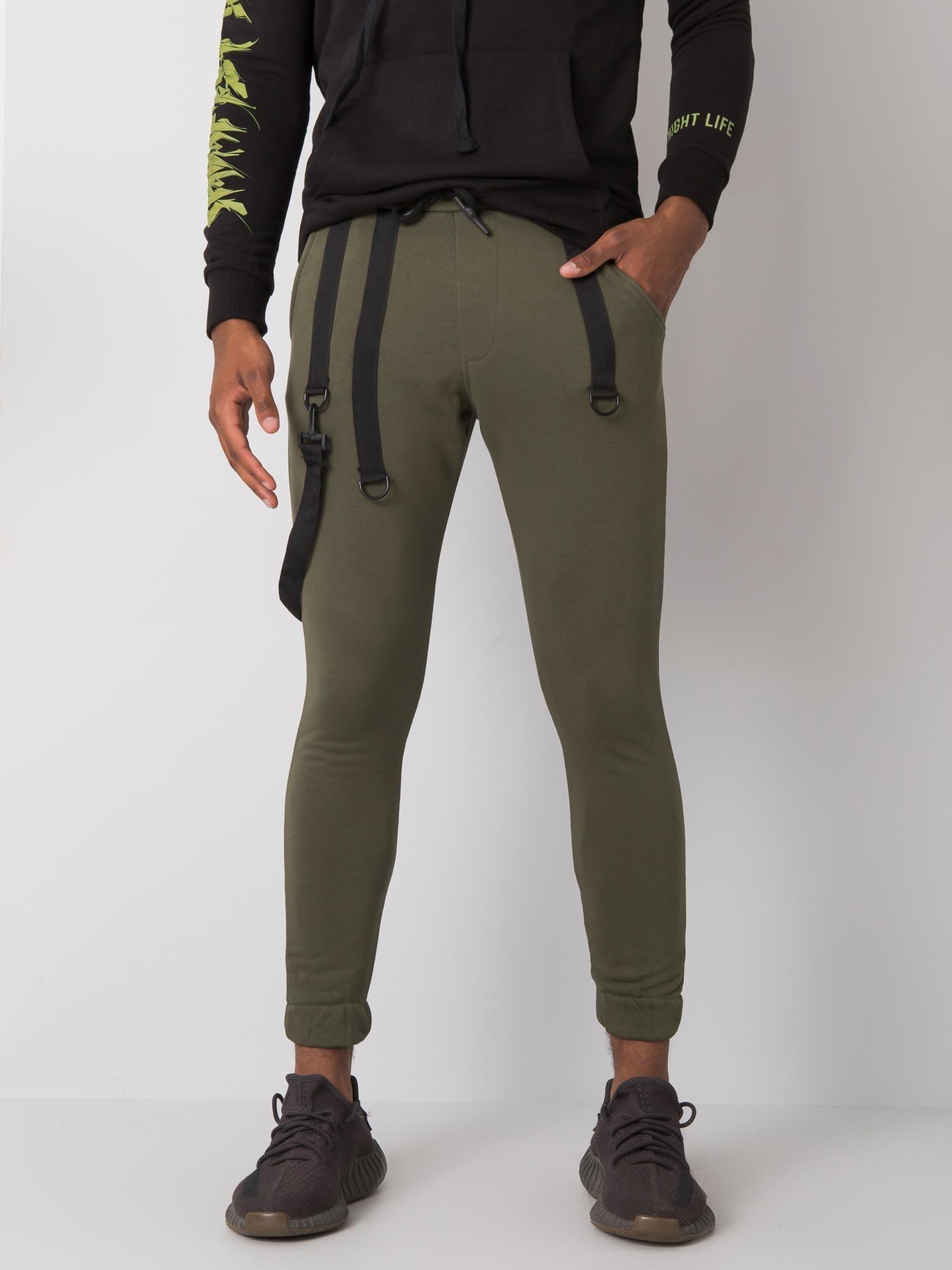 Zelené bavlnené tepláky