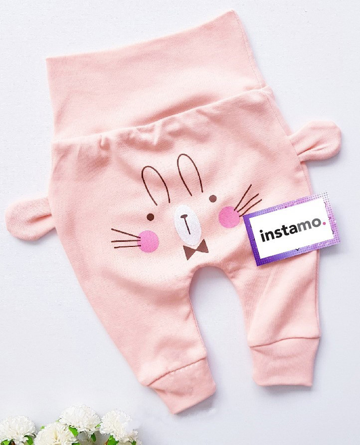 Ružové tepláky s potlačou